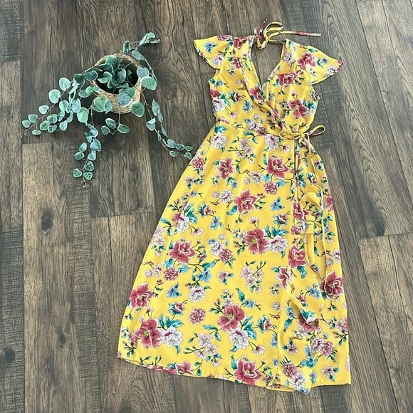 she sky maxi dress She+Sky Navy Striped Smocked Bodice Maxi Dress